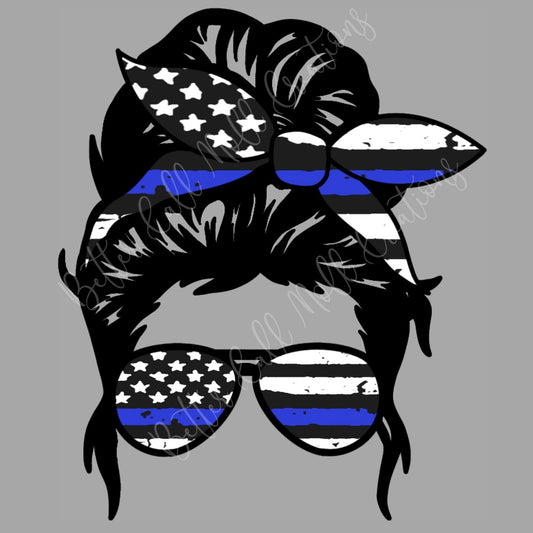 Police Wife Mama Digital PNG