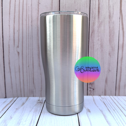 20oz Smooth Curve Stainless Steel Tumbler
