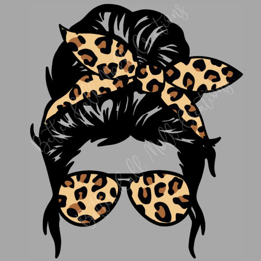 Leopard Print Mama Digital PNG