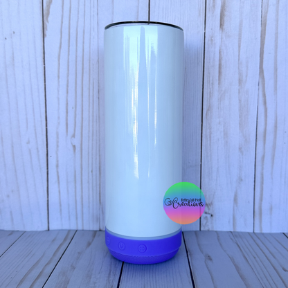 Bluetooth Speaker 20oz Glossy Sublimation Tumbler
