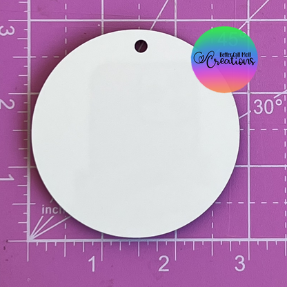 MDF Round Ornament Sublimation Blank