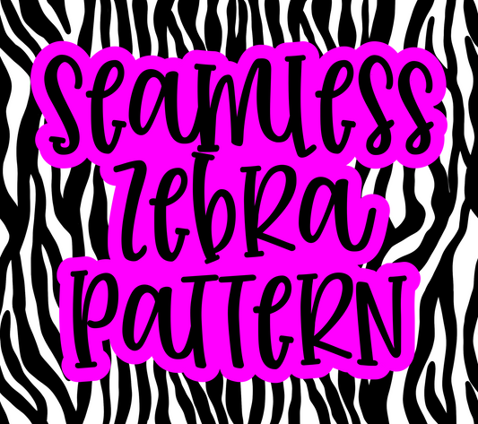 Seamless Black Zebra Print Pattern PNG